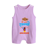 Ram Navami Baby Romper suit – Hindi Edition - LILAC - 0 - 5 Months Old (Chest 18")