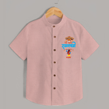 My First Ram Navami - A Special Day Of Blessings With Our Customized Shirt For kids With Name - PEACH - 0 - 6 Months Old (Chest 23")