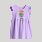 First Ram Navami Devotional Baby Frock - LILAC - 0 - 3 Months Old (Chest 17")