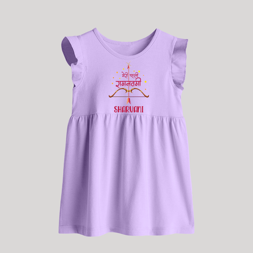 Hindi Ram Navami First Festival Baby Frock