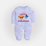 Ram Navami First Celebration Baby Fullbody suit - BABY BLUE - New Born (Chest 7.5")