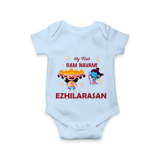 Ram Navami First Celebration Baby Romper - BABY BLUE - New Born (Chest 14")