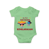 Ram Navami First Celebration Baby Romper - GREEN - New Born (Chest 14")