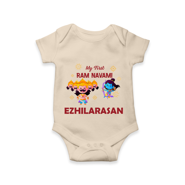 Ram Navami First Celebration Baby Romper - IVORY - New Born (Chest 14")