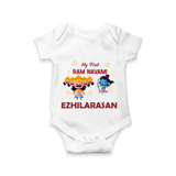 Ram Navami First Celebration Baby Romper - WHITE - New Born (Chest 14")