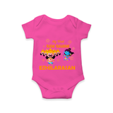 Ram Navami First Celebration Baby Romper - HOT PINK - New Born (Chest 14")