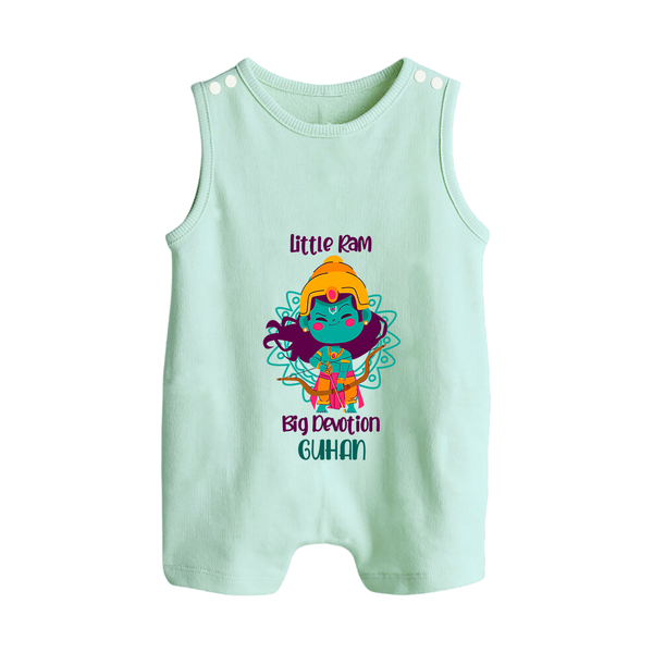 Little Ram Big Devotion – Personalized Kids Romper suit - MINT GREEN - 0 - 5 Months Old (Chest 18")