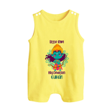 Little Ram Big Devotion – Personalized Kids Romper suit - PASTEL YELLOW - 0 - 5 Months Old (Chest 18")