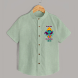 Little Ram Big Devotion – Personalized Kids Shirt - MINT GREEN - 0 - 6 Months Old (Chest 23")