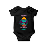 Little Ram Big Devotion – Personalized Kids Romper - BLACK - New Born (Chest 14")