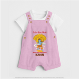 I Am Ram Bhakt – What’s Your Superpower? Kids Dungaree - BABY PINK - 0 - 5 Months Old (Chest 18")