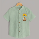 I Am Ram Bhakt, What's Your Super Power Shirt | Custom Shirt for Ram Bhakt - MINT GREEN - 0 - 6 Months Old (Chest 23")