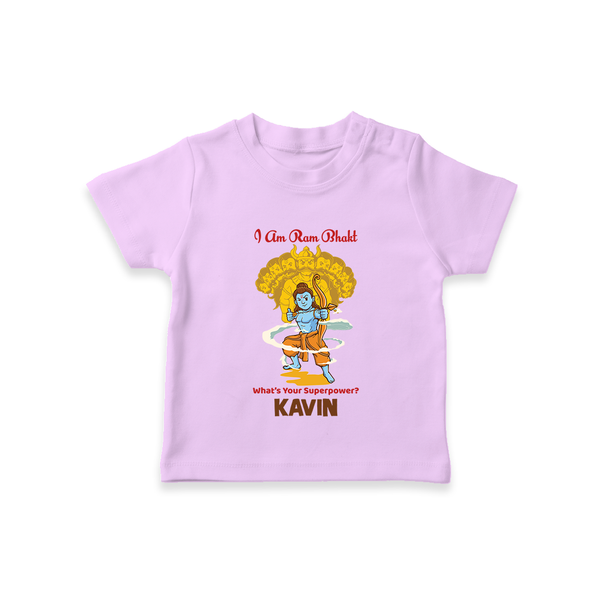 I Am Ram Bhakt – What’s Your Superpower? Kids T-Shirt - LILAC - 0-5 Months Old (Chest 17")