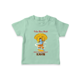 I Am Ram Bhakt – What’s Your Superpower? Kids T-Shirt - MINT GREEN - 0-5 Months Old (Chest 17")