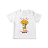 I Am Ram Bhakt, What's Your Super Power T-Shirt | Custom T-Shirt for Ram Bhakt - WHITE - 0-5 Months Old (Chest 17")