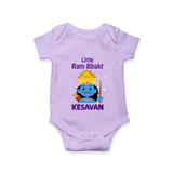 Little Ram Bhakt Personalized Kids Romper - LILAC - New Born (Chest 14")
