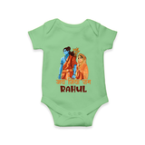 Jai Siya Ram Personalized Kids Romper - GREEN - New Born (Chest 14")
