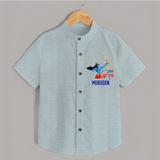 Jai Shri Ram Devotional Kids Shirt - ARCTIC BLUE - 0 - 6 Months Old (Chest 23")