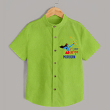 Jai Shri Ram Devotional Kids Shirt - LIME GREEN - 0 - 6 Months Old (Chest 23")