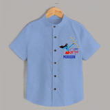 Jai Shri Ram Devotional Kids Shirt - SKY BLUE - 0 - 6 Months Old (Chest 23")