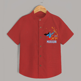 Jai Shri Ram Devotional Kids Shirt - RED - 0 - 6 Months Old (Chest 23")