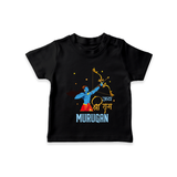 Jai Shri Ram Devotional Kids T-Shirt - BLACK - 0-5 Months Old (Chest 17")