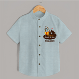 Victory to King Shri Ramachandra of Ayodhya Shirt | Personalized Shirt for Ram Bhakt - ARCTIC BLUE - 0 - 6 Months Old (Chest 23")