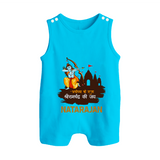 Ayodhya Ke Raja Shri Ramchandra Ki Jai Kids Romper suit - SKY BLUE - 0 - 5 Months Old (Chest 18")