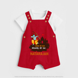 Ayodhya Ke Raja Shri Ramchandra Ki Jai Kids Dungaree - RED - 0 - 5 Months Old (Chest 18")