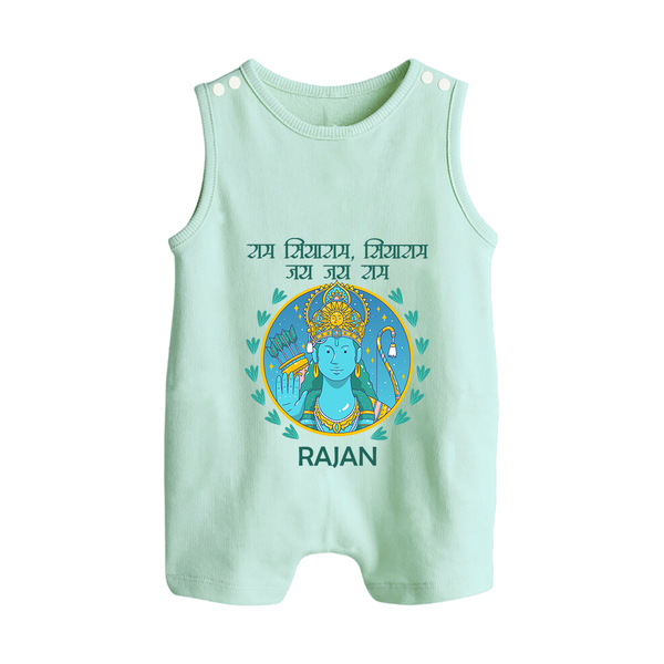 Ram Siya Ram Jai Jai Ram Kids Romper suit - MINT GREEN - 0 - 5 Months Old (Chest 18")