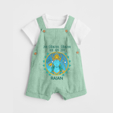 Ram Siya Ram Jai Jai Ram Kids Dungaree - MINT GREEN - 0 - 5 Months Old (Chest 18")