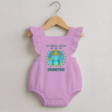 Ram Siyaram, Siyaram Victory Victory Ram Romper Frock | Personalized Romper Frock for Ram Bhakt - BABY PINK - 0 - 3 Months Old (Chest 19")