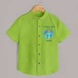 Ram Siya Ram Jai Jai Ram Kids Shirt - LIME GREEN - 0 - 6 Months Old (Chest 23")