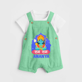Ram Ram Personalized Kids Dungaree - GREEN - 0 - 5 Months Old (Chest 18")