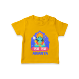 Ram Ram Personalized Kids T-Shirt - CHROME YELLOW - 0-5 Months Old (Chest 17")
