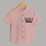 Mama's Bestie Shirt | Personalized Baby Outfit for Mama's Little Bestie - PEACH - 0 - 6 Months Old (Chest 23")