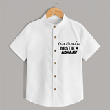 Mama's Bestie Shirt | Personalized Baby Outfit for Mama's Little Bestie - WHITE - 0 - 6 Months Old (Chest 23")