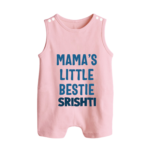 Mama's Little Bestie Romper Suit / Sleeveless Romper | Custom Baby Romper Suit / Sleeveless Romper for Mama's Little One - BABY PINK - 0 - 5 Months Old (Chest 18")