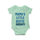 Mama's Little Bestie Romper / Onesie | Custom Baby Romper / Onesie for Mama's Little One - MINT GREEN - New Born (Chest 14")