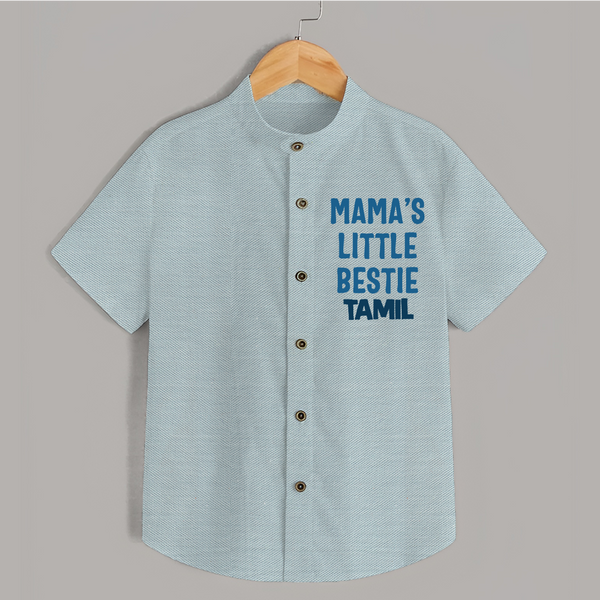 Mama's Little Bestie Shirt | Custom Baby Shirt for Mama's Little One - ARCTIC BLUE - 0 - 6 Months Old (Chest 23")