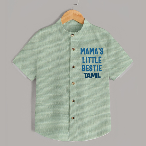 Mama's Little Bestie Shirt | Custom Baby Shirt for Mama's Little One - MINT GREEN - 0 - 6 Months Old (Chest 23")