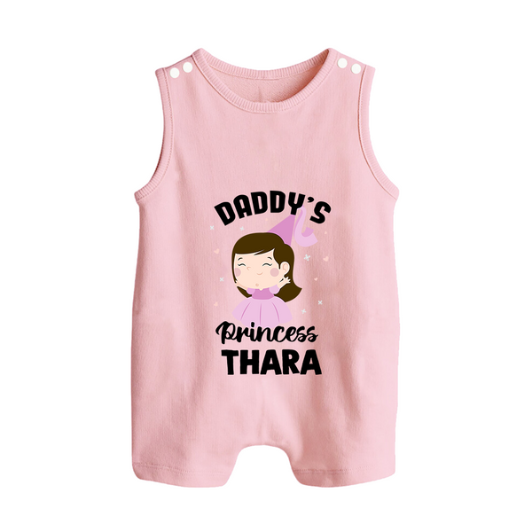 Daddy's Princess Romper Suit / Sleeveless Romper | Custom Baby Outfit for Daddy's Darling - BABY PINK - 0 - 5 Months Old (Chest 18")