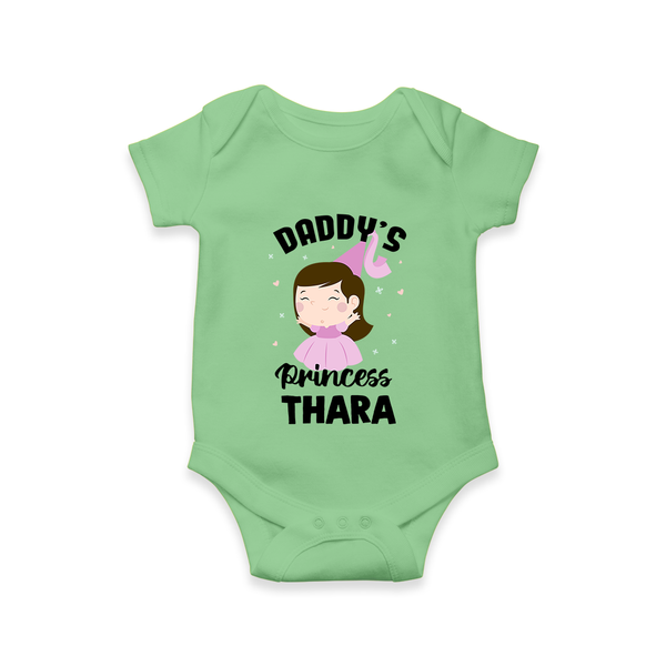 Daddy's Princess Romper / Onesie | Custom Baby Outfit for Daddy's Darling - GREEN - New Born (Chest 14")