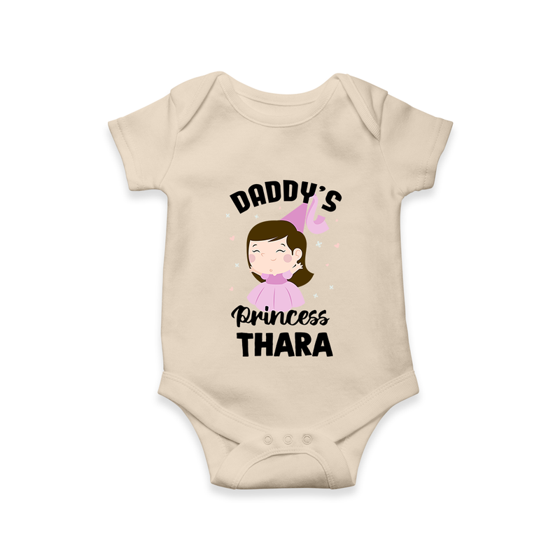 Daddy's Princess Romper / Onesie | Custom Baby Outfit for Daddy's Darling - IVORY - New Born (Chest 14")