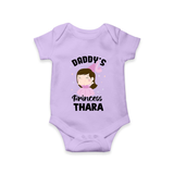 Daddy's Princess Romper / Onesie | Custom Baby Outfit for Daddy's Darling - LILAC - New Born (Chest 14")