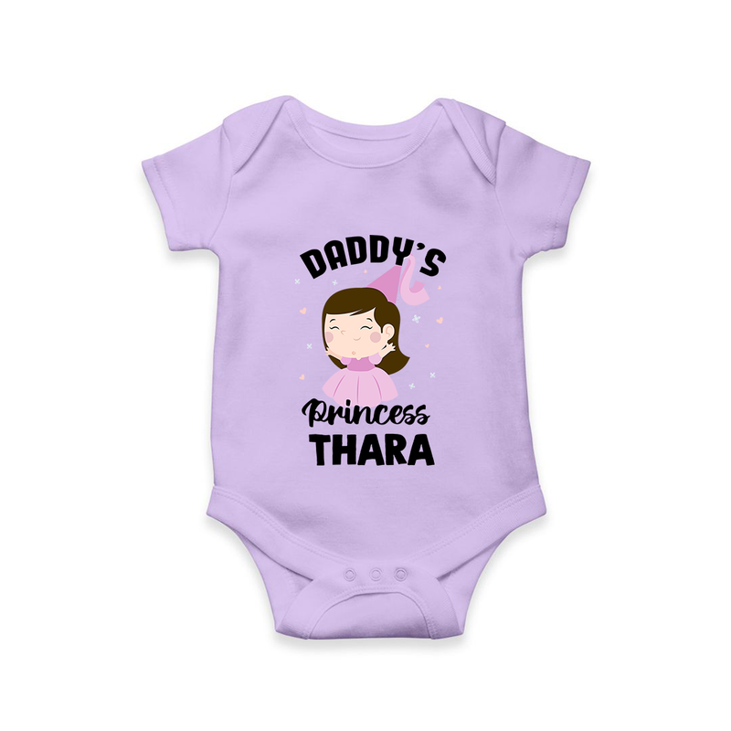 Daddy's Princess Romper / Onesie | Custom Baby Outfit for Daddy's Darling - LILAC - New Born (Chest 14")