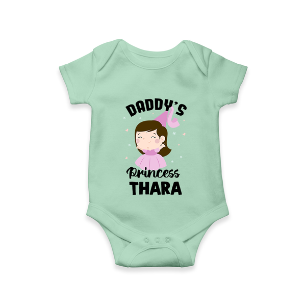 Daddy's Princess Romper / Onesie | Custom Baby Outfit for Daddy's Darling - MINT GREEN - New Born (Chest 14")
