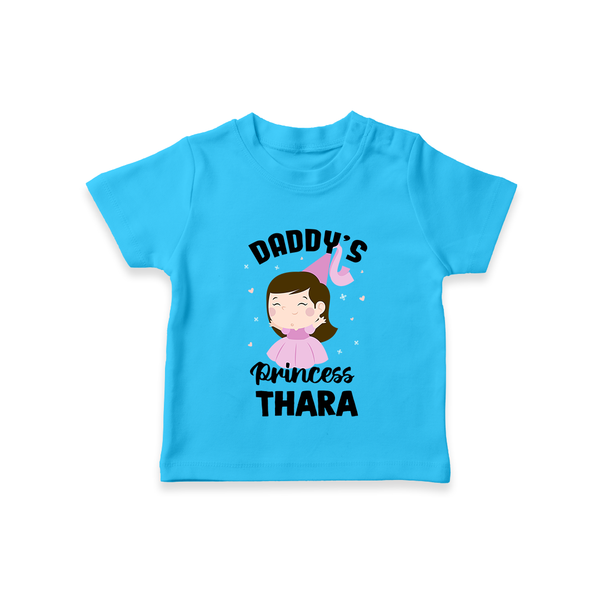 Daddy's Princess T-Shirt | Custom Baby Outfit for Daddy's Darling - SKY BLUE - 0-5 Months Old (Chest 17")