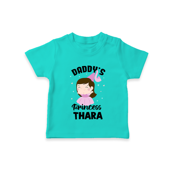Daddy's Princess T-Shirt | Custom Baby Outfit for Daddy's Darling - TEAL - 0-5 Months Old (Chest 17")