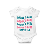 Daddy's Girl Romper / Onesie | Custom Baby Romper / Onesie for Daddy's Little Girl - WHITE - New Born (Chest 14")